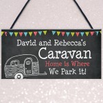 Shabby Chic Personalised Caravan Sign Home Decor Gift