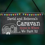 Shabby Chic Personalised Caravan Sign Home Decor Gift