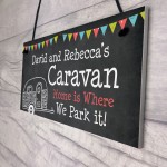 Shabby Chic Personalised Caravan Sign Home Decor Gift