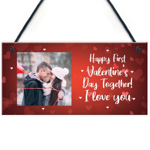 Personalised Photo Plaque 1st Valentines Day Gift For Boyfriend