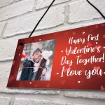 Personalised Photo Plaque 1st Valentines Day Gift For Boyfriend