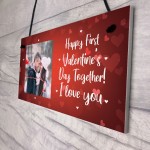 Personalised Photo Plaque 1st Valentines Day Gift For Boyfriend