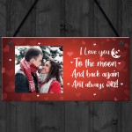 Personalised Photo Plaque Thank You Valentines Anniversary Gift