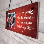 Personalised Photo Plaque Thank You Valentines Anniversary Gift