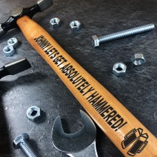 Personalised Engraved Hammer Birthday Gift For Him Novelty Gift 
