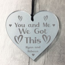 Personalised Engraved Heart Valentines Day Gift For Him Her