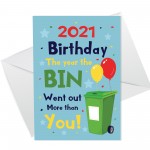 Funny Birthday Card For Men & Women Lockdown Design Novelty