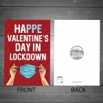 Funny Lockdown Design Valentines Day Card For Him Her