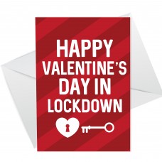 Happy Valentines Day Card For Him Her Funny Lockdown Card