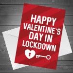 Happy Valentines Day Card For Him Her Funny Lockdown Card