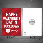 Happy Valentines Day Card For Him Her Funny Lockdown Card