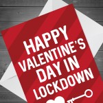 Happy Valentines Day Card For Him Her Funny Lockdown Card
