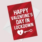 Happy Valentines Day Card For Him Her Funny Lockdown Card