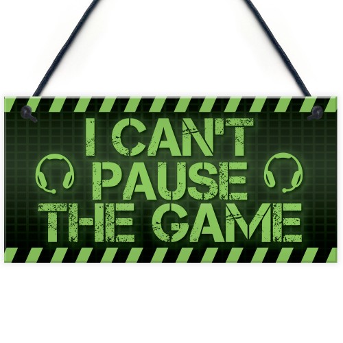 FUNNY Neon Effect Gaming Sign For Man Cave Boys Bedroom Sign