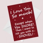 Rude Valentines Day Card For Boyfriend Husband Wife Girlfriend