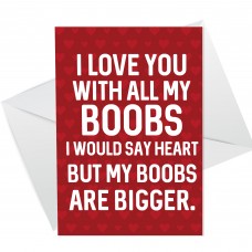 Funny Rude Valentines Day Card For Him Boyfriend Husband
