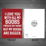 Funny Rude Valentines Day Card For Him Boyfriend Husband