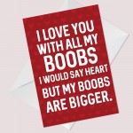 Funny Rude Valentines Day Card For Him Boyfriend Husband