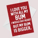 Funny Valentines Day Card For Boyfriend Husband Novelty Card