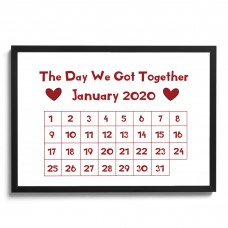 Personalised Boyfriend Husband Anniversary Gift Framed Print