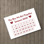 Personalised Boyfriend Husband Wife Anniversary Gift Print