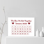 Personalised Boyfriend Husband Wife Anniversary Gift Print