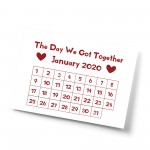 Personalised Boyfriend Husband Wife Anniversary Gift Print