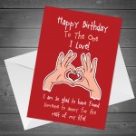 Novelty Birthday Card For Boyfriend Girlfriend Rude Card For Him