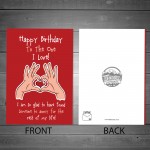 Novelty Birthday Card For Boyfriend Girlfriend Rude Card For Him