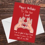 Novelty Birthday Card For Boyfriend Girlfriend Rude Card For Him