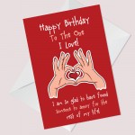 Novelty Birthday Card For Boyfriend Girlfriend Rude Card For Him