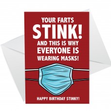 FUNNY Rude Birthday Card For Men Lockdown Design Card For Him