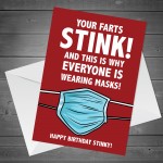 FUNNY Rude Birthday Card For Men Lockdown Design Card For Him