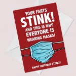 FUNNY Rude Birthday Card For Men Lockdown Design Card For Him