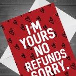 Funny Card For Him Her Valentines Day Anniversary Husband Wife