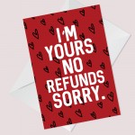Funny Card For Him Her Valentines Day Anniversary Husband Wife