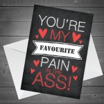 Hilarious Funny Anniversary Card For Him Her Valentines Day Card