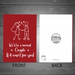 Hilarious Valentines Anniversary Card For Husband Wife Boyfriend