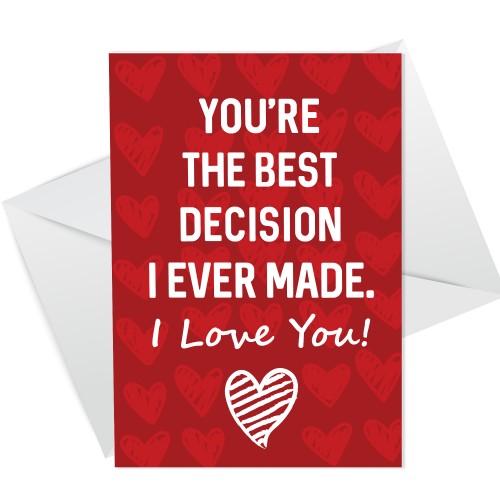 Cute Card For Valentines Day Anniversary Boyfriend Girlfriend