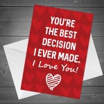 Cute Card For Valentines Day Anniversary Boyfriend Girlfriend