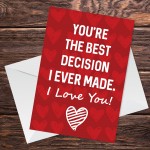 Cute Card For Valentines Day Anniversary Boyfriend Girlfriend