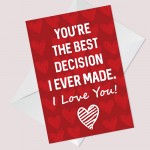 Cute Card For Valentines Day Anniversary Boyfriend Girlfriend