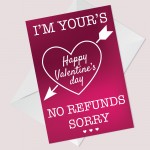 Valentines Day Card For Him Her FUNNY Card For Husband Wife