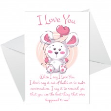 Cute Valentines Day Card For Him Her Anniversary Card