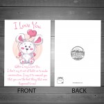 Cute Valentines Day Card For Him Her Anniversary Card