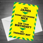Funny Birthday Card For Him Her Warning Card Isolation Lockdown