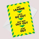 FUNNY Personalised Birthday Card For Him Her Lockdown Isolation