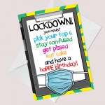 Funny Birthday Card For Men Women Lockdown Card For Him Her