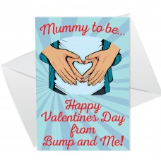Mummy to Be Valentines Day Card From Baby Bump Cute Card