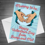 Mummy to Be Valentines Day Card From Baby Bump Cute Card